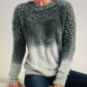 Venus Cozy Perl Trim Sweater